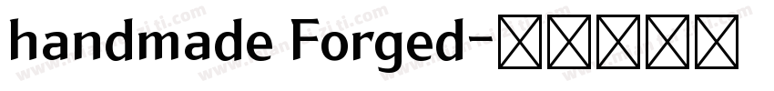 handmade Forged字体转换